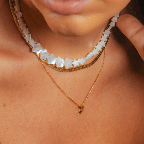 Choker Estrelas de Madrepérola