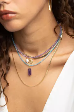 Pingente Pêndulo de Ametista - Praiana Soul