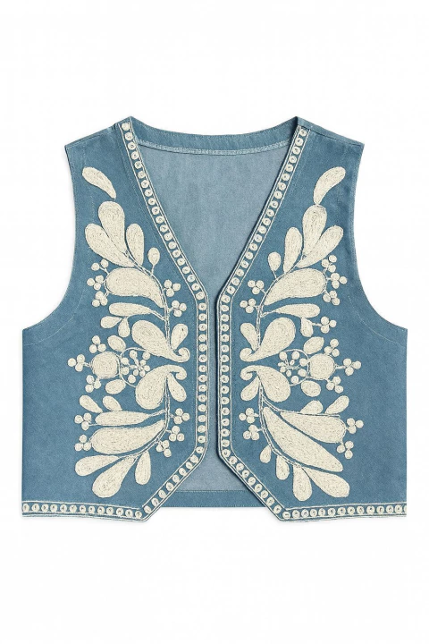 CHALECO DENIM ART 2503 - comprar online