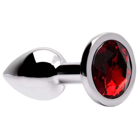 Plug Anal Metal Com Pedra P Sensual Love vermelho - comprar online