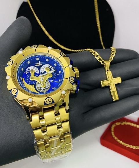 KIT completo modelo venon hibridy + corrente + pulseira +pingente +- caixinha - cod 503