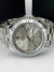 1• linha A+ date justy - vidro cristal - 100% funcional - prata/branco - Trajado Jóias