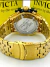 1• linha A+ hibridy venon bolt - vidro cristal - data/hora - /dourado/azul - loja online