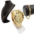 Kit Completo masculino Relógio Dourado + corrente + pingente + pulseira + caixinha - cod 333 - Trajado Jóias