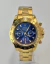 1 linha A+ Daytona- 100% funcional- aço inoxidável- dourado /azul.