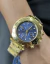 1 linha A+ Daytona- 100% funcional- aço inoxidável- dourado /azul. - comprar online