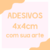 Adesivo 4x4cm | Redondo ♡ Com sua arte
