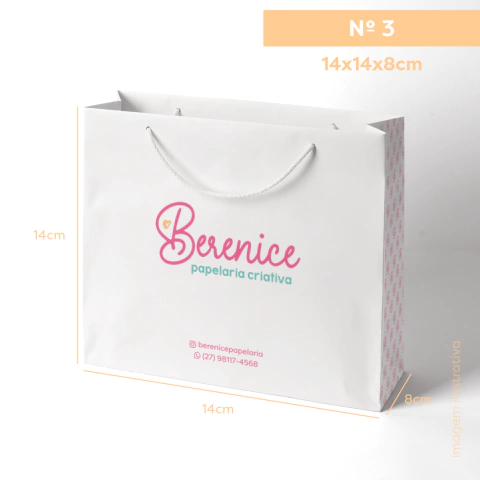 Sacola Nº 3 ♡ 14x14x8cm - comprar online