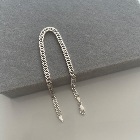 Pulseira elo duplo 4mm