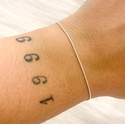 Pulseira rabo de rato fina