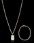 Cordão e Pulseira Baiano 2mm + Pingente de Brinde Banhado a Prata