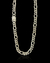 Cordão Ice Cuban 3x1 (60cm) - Cravejada Banhada a Prata