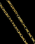 Cordão e Pulseira Tijolinho Curto 8mm (70cm) + Pingente de Brinde - Ouro - Meira 18k Joias - Correntes Masculinas Banhadas a Ouro e Moeda Antiga