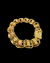 Pulseira Imperador 15mm - 22cm - Moeda Antiga - Meira 18k Joias - Correntes Masculinas Banhadas a Ouro e Moeda Antiga
