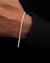 Pulseira Baiano 2mm - Banhada a Prata
