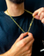 Cordão Tijolinho Simples 7mm - 65cm - Moeda Antiga - Meira 18k Joias - Correntes Masculinas Banhadas a Ouro e Moeda Antiga