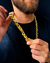 Cordão Frizo S 13mm - 70cm - Moeda Antiga - Meira 18k Joias - Correntes Masculinas Banhadas a Ouro e Moeda Antiga