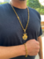 Kit Cordão e Pulseira Cadeado 10mm + Pingente 3D Cravejado + Cordão 2mm de Brinde - Banhado a Ouro 18k - Meira 18k Joias - Correntes Masculinas Banhadas a Ouro e Moeda Antiga