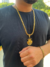 Kit Cordão e Pulseira Escama (9mm) + Pingente 3D Cravejado + Cordão 2mm de Brinde - Banhado a Ouro 18k - Meira 18k Joias - Correntes Masculinas Banhadas a Ouro e Moeda Antiga