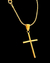 Cordão 2mm + Pingente Cruz - Banhado a Ouro - comprar online