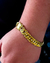 Cordão e Pulseira Grummet Laminada 11mm/65cm + Pingente Medalha Pitbull - Moeda Antiga - Meira 18k Joias - Correntes Masculinas Banhadas a Ouro e Moeda Antiga