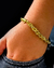 Pulseira Baiano 10mm - 22cm - Moeda Antiga - Meira 18k Joias - Correntes Masculinas Banhadas a Ouro e Moeda Antiga