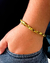 Pulseira Elo Trançado 8mm - 22cm - Moeda Antiga - Meira 18k Joias - Correntes Masculinas Banhadas a Ouro e Moeda Antiga