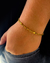 Pulseira Tijolinho Curta 4mm - 22cm - Moeda Antiga - Meira 18k Joias - Correntes Masculinas Banhadas a Ouro e Moeda Antiga