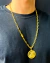Cordão e Pulseira Cadeado 7mm/65cm + Pingente São Jorge - Moeda Antiga - comprar online