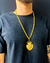 Cordão e Pulseira Cadeado 8mm + Pingente - Moeda Antiga - comprar online