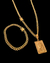 Cordão e Pulseira 1 Por 1 /6mm + Pingente Placa Face de Cristo - Moeda Antiga - loja online