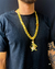 Cordão e Pulseira Imperador 15mm + Pingente Cravejado - Moeda Antiga - Meira 18k Joias - Correntes Masculinas Banhadas a Ouro e Moeda Antiga