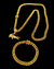 Cordão e Pulseira Grummet 8mm/65cm + Pingente Jacaré - Moeda Antiga - Meira 18k Joias - Correntes Masculinas Banhadas a Ouro e Moeda Antiga