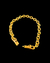 Cordão e Pulseira Cadeado 7mm/65cm + Pingente Ferradura - Moeda Antiga - Meira 18k Joias - Correntes Masculinas Banhadas a Ouro e Moeda Antiga