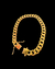Cordão e Pulseira 1 Por 1 /10mm + Pingente Nossa Senhora - Moeda Antiga - Meira 18k Joias - Correntes Masculinas Banhadas a Ouro e Moeda Antiga