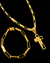 Cordão e Pulseira Tijolinho Long 8mm/65cm + Pingente Cruz Face - Moeda Antiga - comprar online