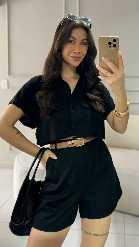 Bermuda Phyna Preto - comprar online