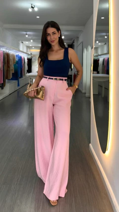 Calça Pantalona Summer Rosa na internet