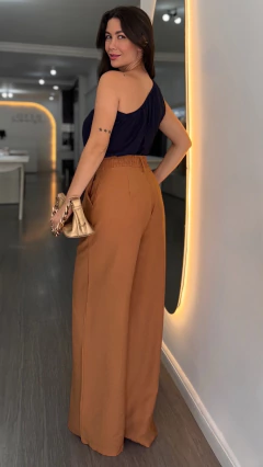 Calça Pantalona Mia Fiori Caramelo - Open House