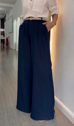 Calça Alfaiataria Atenas Azul Marinho - comprar online
