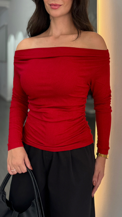 Blusa Ombro a Ombro Oslo Vermelho na internet