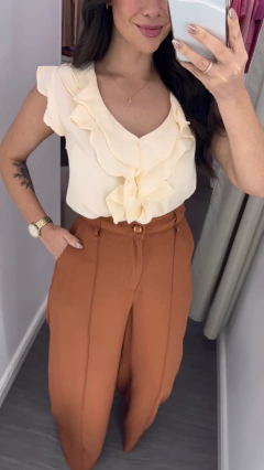 Blusa Nona Boho Creme - Open House