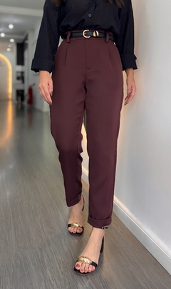 Calça Alfaiataria Itália Marrom - comprar online