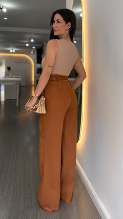 Calça Pantalona Tula Caramelo - Open House