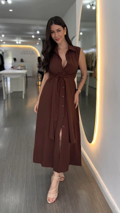 Vestido Chay Marrom - comprar online
