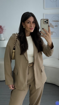 Blazer Alfaiataria Loba Nude