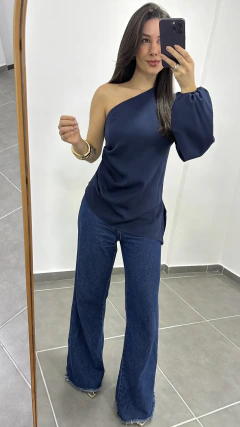 Blusa Peruzzeto - Azul Marinho - loja online