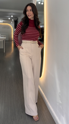 Calça Pantalona Vizella Creme - loja online