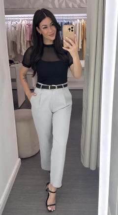 Calça Alfaiataria Di' Giovanni Cinza - comprar online