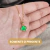 Pingente Trevo Ouro 18k Verde Modelo Virginia Banhado Moda